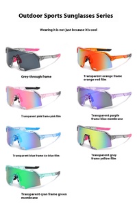 Professionele UV400 gepolariseerde anti-reflecterende lichtgewicht winddichte flexibele <span class=keywords><strong>PC</strong></span>-montuur outdoor sportzonnebrillen voor fietsen - Product Image 3