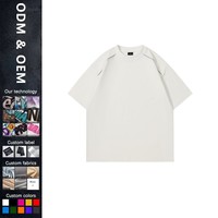 Fabricants de vêtements, design personnalisé à double fermeture éclair, 280 grammes, 100% coton, nouvelles arrivées d'été, t-shirt à manches courtes pour hommes