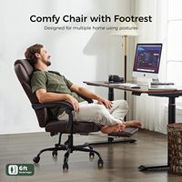 Chaises de bureau ergonomiques à dossier haut réglables de nouvelle conception, meubles, chaise de bureau moderne pour la maison avec repose-pieds