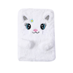 Couverture <span class=keywords><strong>en</strong></span> fourrure d'<span class=keywords><strong>animaux</strong></span> <span class=keywords><strong>en</strong></span> peluche pour enfants, <span class=keywords><strong>livre</strong></span> pour journal intime, agenda, meilleure vente - Product Image 5