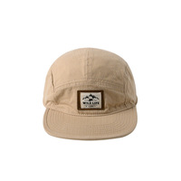 Gorra de camping de cinco paneles de algodón personalizada de fábrica china Diseña tus propias gorras de 5 paneles