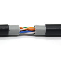 Cable Ethernet Cat5e para Exteriores, 305m, Impermeable, Resistente a los Rayos UV, con Revestimiento de PE, Cables de Comunicación para Redes