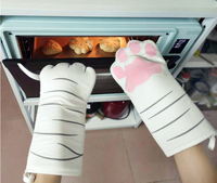 Sarung Tangan Kucing Ekstra Panjang Kualitas Tinggi Sarung Tangan Oven Hewan