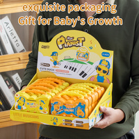 Creative Candy-Packed Plastic Cartoon Children's Piano Toys 8 Scales Wholesale for Supermarkets Baby Electronic Keyboards for
