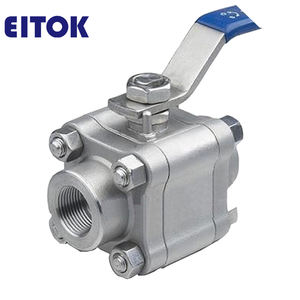 API 598,API 6D Standard 3 pièces corps en acier forgé à <span class=keywords><strong>flotteur</strong></span> mécanique 800LB 1500LB acier forgé A105 3 pièces vanne à bille soudée - Product Image 1