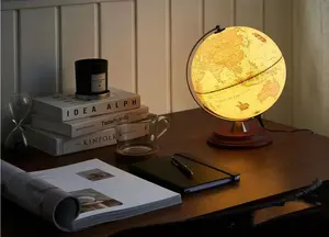 Старинная и винтажная карта мира, Декор, настольный глобус, земной глобус, географический глобус, с металлической основой