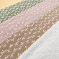 Tissu Jacquard en Coton Peigné Brodé à l'Œillet pour Vêtements, Robes de Filles, Mode, Textile de Maison - Fournisseur OEM