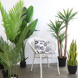 Palmera Artificial de plástico para decoración al aire libre, plantas artificiales en maceta, árbol de imitación para interior - Product Image 6