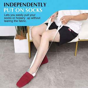 Usuario de calcetín elástico ajustable, ayuda para usar calcetín, ayuda después de lesiones para ancianos y mujeres embarazadas - Product Image 4