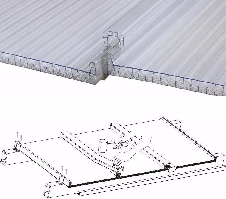 Polycarbonate Hollow Sheet Honeycomb Sheet Multi Wall Sheet for green house carport
