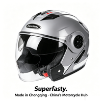 Casque de moto modulaire ABS DOT Flip, intégral, à libération rapide, double visière, pour les trajets en ville, toutes saisons, OEM