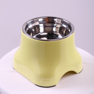 High Stand Neck Care Pet Bowl Stable Base Stainless Steel Bowl For Cats And Mini Dogs - Product Image 2