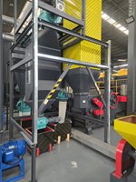 Planta Automática de Reciclaje de Neumáticos Usados con Motor para la Producción de Virutas de Neumáticos, Gránulos de Caucho y Polvo (Capacidad de 500-5000 Kg/h)