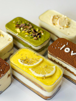 Boîte de présentation de desserts en plastique écologique recyclable pour sushi, pizza, gâteau, biscuit, bonbons, pâtisserie, emballage transparent