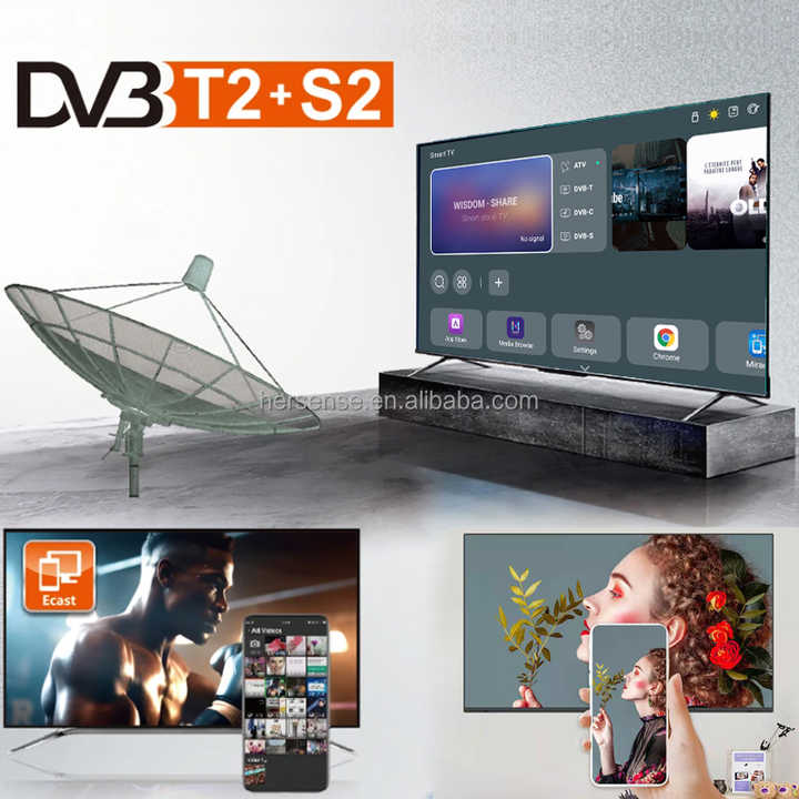 SMART 220V QLED TV 32" 2K UHD TV with WIFI Bluetooth Android Version Stand/Wall Option Home Family Cinema 43 50 55 65 75 85