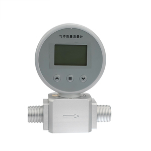 Débitmètre massique thermique pour gaz avec affichage numérique, alimentation 9-24VDC et sur batterie, RS485 Modbus, filetage NPT, capteur de débit de gaz personnalisable - Product Image 1