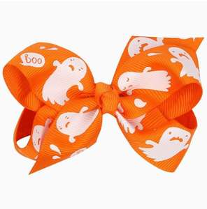 Nouveauté en gros : Accessoires capillaires pour enfants, nœud papillon Halloween transfrontalier <span class=keywords><strong>de</strong></span> haute qualité avec motif <span class=keywords><strong>de</strong></span> dessin animé effrayant et humoristique - Product Image 3
