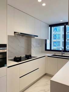 Muebles para el Hogar de Tablero de Partículas con Acabado Melamina Estilo Europeo Italiano, Gabinete de Cocina Modular Moderno Automatizado - Product Image 6