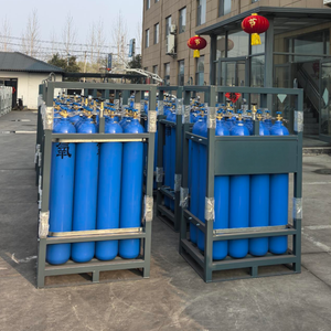 Jaula y Estructura de Soporte Apilable Personalizable para Cilindros de Gas, para Máquinas con Válvulas y Bombas, Jaula para 4*4 Cilindros de Gas - Product Image 1