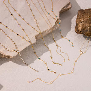 สร้อยคอผู้หญิง <span class=keywords><strong>JoJo</strong></span> ไทเทเนียมคุณภาพสูง ดีไซน์เรขาคณิตทันสมัย รูปตัว Y ประดับด้วยหินธรรมชาติ ยาว เบา น้ำหนักเบา เหมาะเป็นของขวัญในฤดูใบไม้ร่วง หรือในช่วงเทศกาลทางพุทธศาสนา - Product Image 2