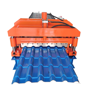 고속 금속 지붕판 강철 유약 타일 유약 타일 시트 롤 성형 제조 기계 - Product Image 3