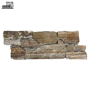 Decoración de pared antiguo amarillo Beige piedra Lima tira Interior cultura mosaico <span class=keywords><strong>Muriel</strong></span> Iterior diseño pared piedra Backsplash azulejos - Product Image 5