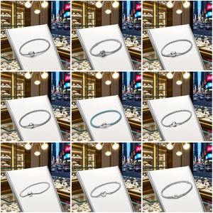 Nuovo <span class=keywords><strong>Bracciale</strong></span> 2025 in <span class=keywords><strong>Argento</strong></span> <span class=keywords><strong>925</strong></span> con Corona e <span class=keywords><strong>Catena</strong></span> a Osso di Serpente a Forma di Cuore, Alta Qualità, Base per Creazioni di Gioielli Fai-da-Te per Donne - Product Image 2