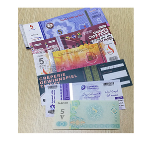 Personalizzato fluorescente filigrana ologramma di sicurezza coupon/biglietti/buono/stampa di carta