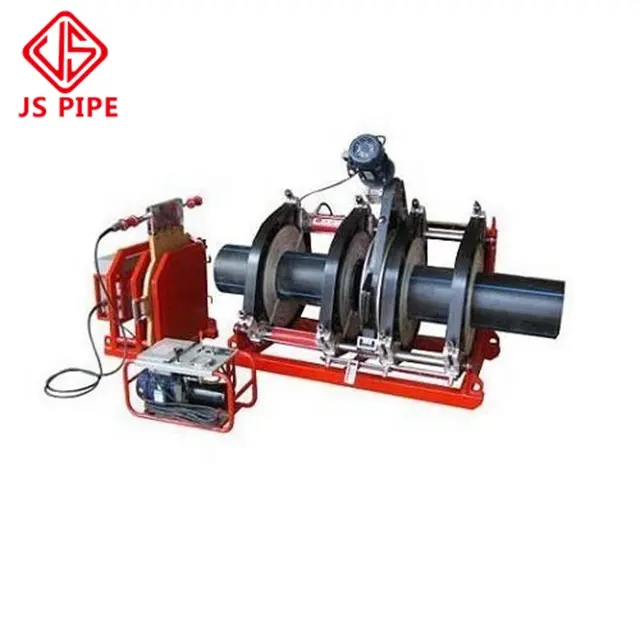 JS-315, 160-315mm hidráulico trasero fusión de tubería de plástico de HDPE máquina de soldadura