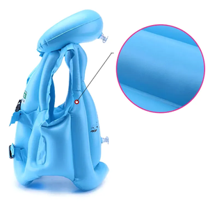 PVC nổi bé bơi áo khoác an toàn nhân viên cứu hộ vest 3-10 tuổi trẻ em Inflatable cuộc sống bơi vest - Product Image 2