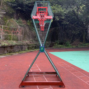 Basketball Training Net <b>Frame</b> With Rim Carbon Steel Spray <b>Paint</b> All Seasons Outdoor Practice Equipment - Product Image 3