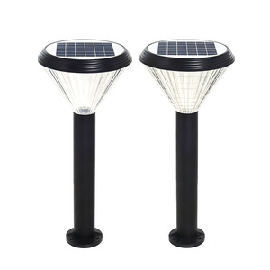 Lampes solaires à poteau Igawa 2W LED pour jardin avec télécommande, éclairage extérieur pour pelouse et aménagement paysager - Product Image 5