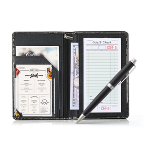 Giá thấp tùy chỉnh sang trọng da <span class=keywords><strong>Waiter</strong></span> cuốn sách Nhà hàng <span class=keywords><strong>Waiter</strong></span> nhân viên máy chủ cuốn sách cho phục vụ bàn với tiền mặt Pocket - Product Image 1