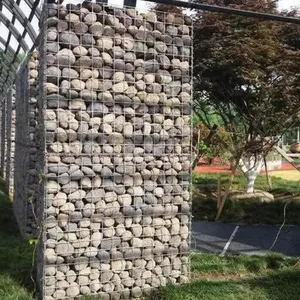 Galvanizli kaynaklı Gabion kutusu duvar nehir bankası 2x1x1m Gabion kutusu ve Gabion sepeti fiyat