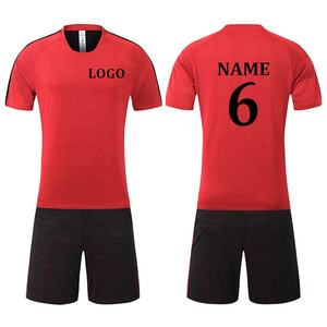 Prezzo del produttore Thailand maglie da calcio retrò maschile uniforme da calcio blu nero reversibile uniforme da calcio con il tuo LOGO - Product Image 5