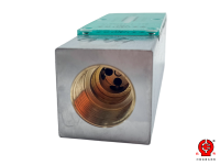 Medidor de Flujo de Aceite Hidráulico GFW-10M en Línea, 2-10 L/min, Rosca G3/8, 100 Bar, Tipo Pistón con Resorte, Industrial, OEM, Latón Cromado