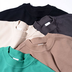 T-shirt Homme de Luxe Personnalisé en Coton Lourd 100% de Haute Qualité, Col Montant, Coupe Oversize et Boxy, Vierge - Product Image 4