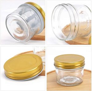 Brotherway Mini <strong>Mason</strong> Glass Canning <strong>Jars</strong> <strong>4</strong> <strong>OZ</strong> (118ml) Customizable Lids Logo Printing Cookie Wedding Shower Favors (Boxed Set) - Product Image 2