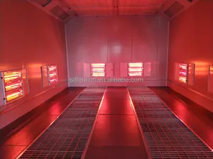 Çin araba yıkama kurutma makinesi/pişirme kabini/kızılötesi elektrikli boya kabini