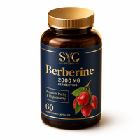 SYC BIO Berberine 2000mg 60 Capsules Végétaliennes Pureté Premium Haute Qualité Complément Alimentaire Marque Blanche Vente en Gros