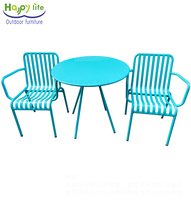 Happy Life extérieur en aluminium Table chaise ensemble jardin Bistro meubles pour salle à manger Protection solaire pour bureau cour jardin