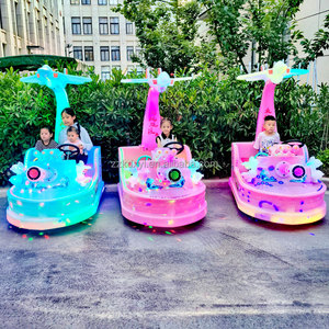 Parco a tema della città genitore-bambino luminoso elettrico divertimento auto doppio sedile bambini a batteria mezzi di trasporto autoscontro - Product Image 3