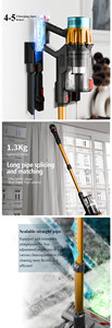 <span class=keywords><strong>Aspirateur</strong></span> à main à <span class=keywords><strong>tube</strong></span> télescopique 650W 29.6V personnalisé aspirateurs-balai sans fil légers haute puissance pour usage domestique - Product Image 5