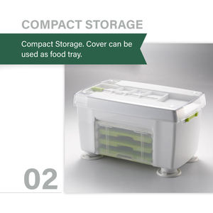 Spiraliseur à légumes pliable pour la cuisine à domicile, vente chaude, 4 lames, spiraliseur à légumes manuel, coupe-spirale - Product Image 3