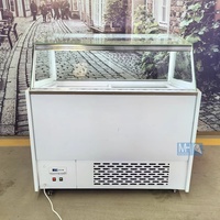 Vitrine commerciale pour yaourts coupés à la main et en gros tranches, congélateur pour glaces dures, armoire à glaces et bâtonnets glacés