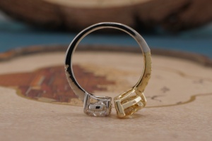 Anillo de Compromiso de Oro de 14K con Diamante Cultivado en Laboratorio para Mujer, Corte Brillante, Anillo de Diamante Sintético, Joyería Fina, Regalo de Aniversario de Bodas - Product Image 6