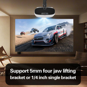 Projecteur LCD intelligent <span class=keywords><strong>Q7</strong></span> pour cinéma maison, prise en charge 4K, mise au point automatique, correction trapézoïdale, portable, Android 9, 600 ANSI Lumens, haut-parleurs 10W*2 | - Product Image 4