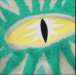 Pull-over personnalisé pour hommes, tricot d'hiver en toile d'araignée avec flamme gothique - Product Image 5