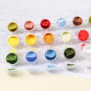 Peinture à l'huile acrylique Foska DIY, matériaux de haute qualité, toile 40x50cm, <span class=keywords><strong>kit</strong></span> de peinture par numéros pour adultes débutants dans une boîte colorée - Product Image 3