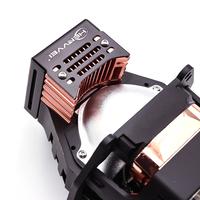 HENVVEI 85W 6000K Matrice Lentille Carrée V8 LED Projecteur Lentille Phare 3 Pouces Corps Court Voiture LED Lentille Avant Lampe Kit Lumière